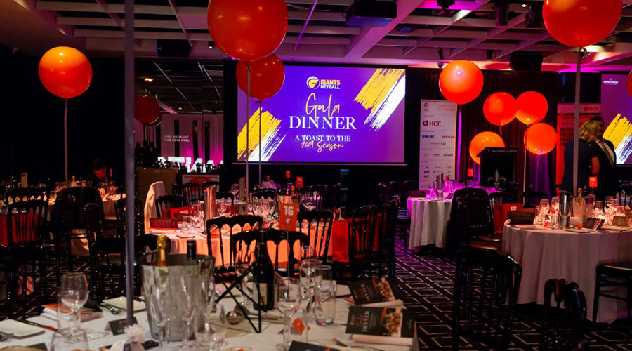 Doltone House provided a great venue for the evening, with a touch of orange evident.
